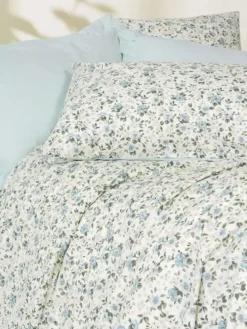 Renforcé-Bettwäsche-Set "Nola" in Türkis