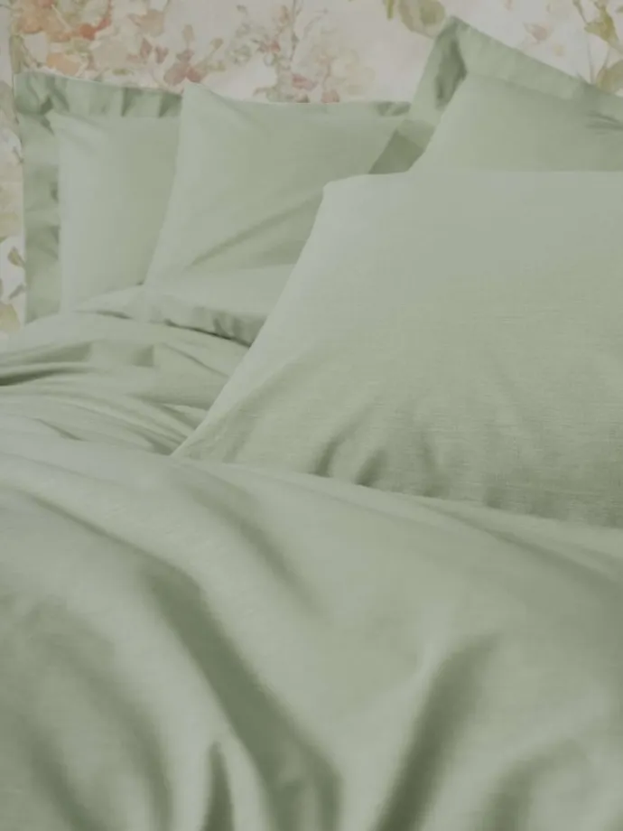 Renforcé-Bettwäsche-Set "Plain" in Türkis