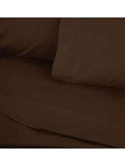 Renforcè-Spannbettlaken in Braun