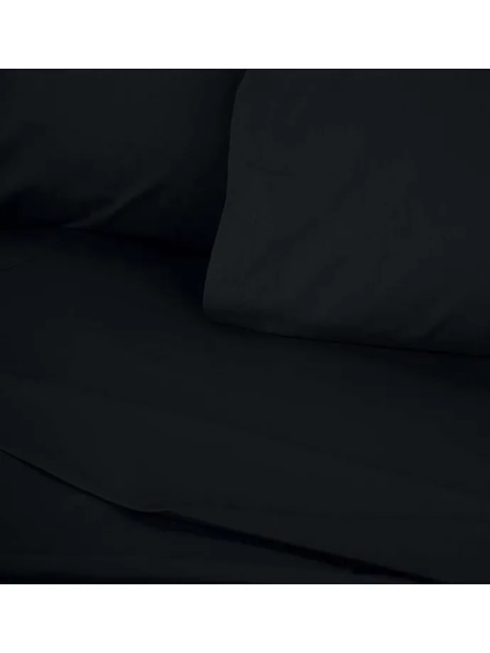 Renforcè-Spannbettlaken in Schwarz