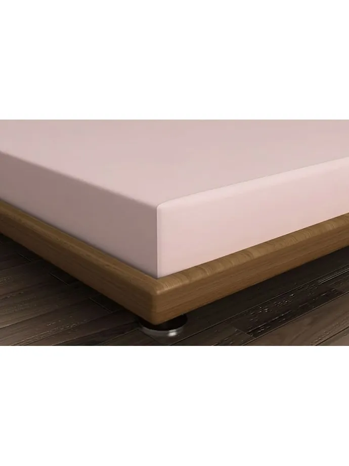 Renforcé-Spannbettlaken in Rosa