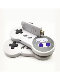 Retro-Spielekonsole kabelloser HD-Spaß und vielseitige Möglichkeiten in Grau