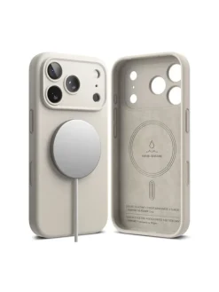 Ringke Silikon Magnetische magnetisch Hülle iPhone 17 Pro Beige in Beige