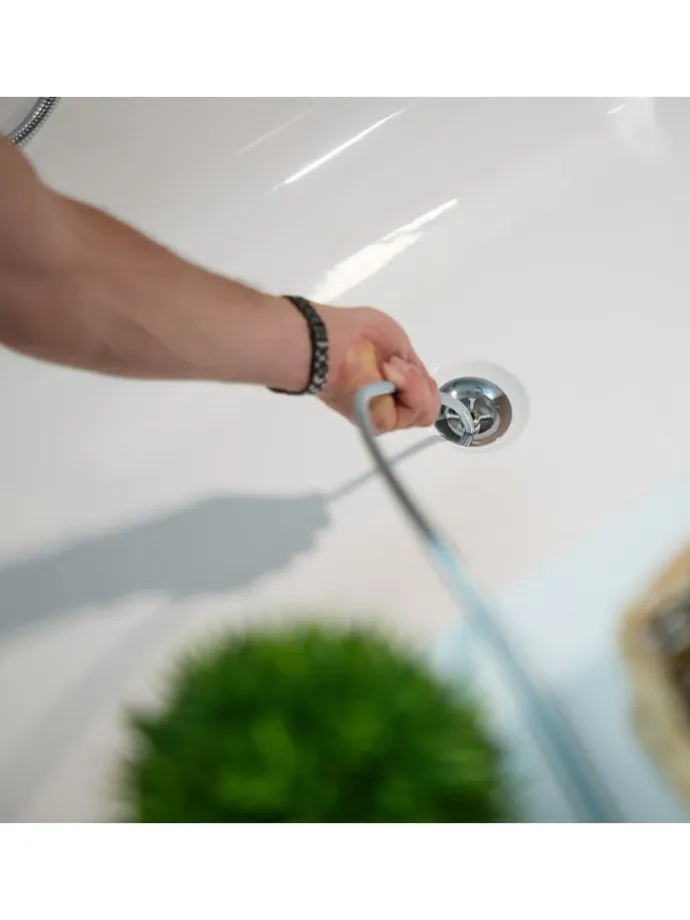 Rohrreinigungsspirale in Silber - 5 m