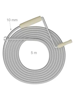 Rohrreinigungsspirale in Silber - 5 m