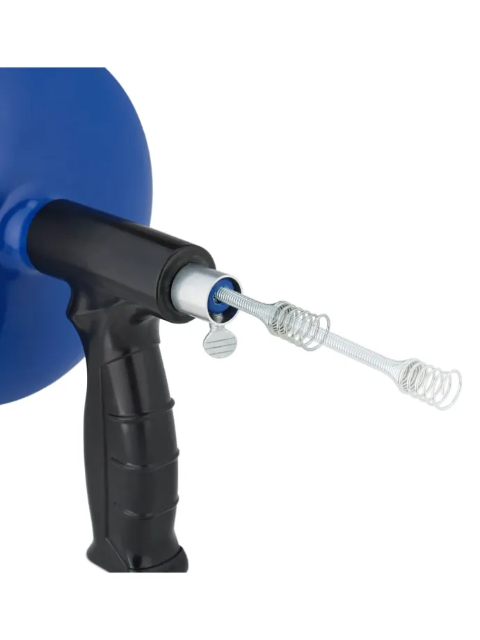 Rohrreinigungsspirale in Blau/ Schwarz - 6 m