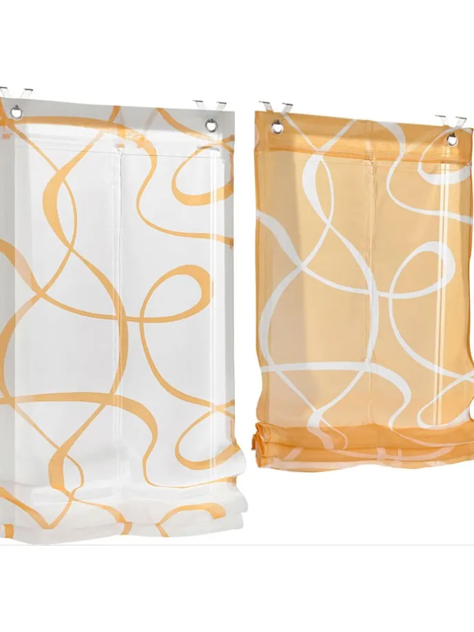 Rollo in Weiß/ Gelb