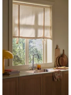 Roll-Up-Gardine "Elly" in Creme