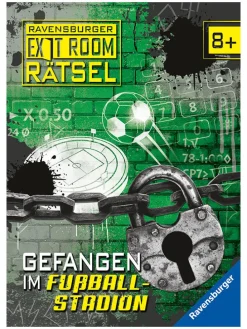 Rätselbuch "Exit Room Rätsel: Gefangen im Fußballstadion"
