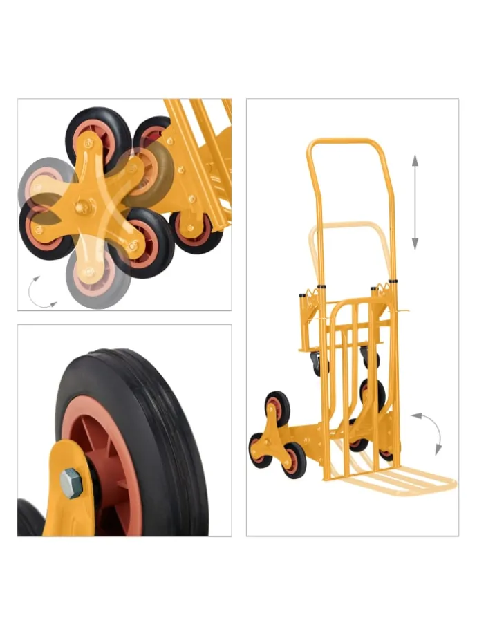 Sackkarre Treppensteiger "2in1" in Gelb