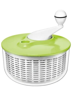 Salatschleuder in Transparent/ Grün - Ø 25 cm