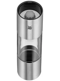 Salz- & Pfeffermühle in Silber - (H)18 x Ø 5 cm