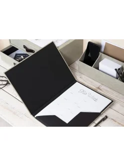 Sammelmappe "Paulina" in Beige - (B)23,5 x (H)29,5 x (T)1,5 cm