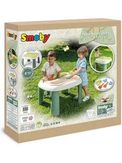 Sand- und Wasserspieltisch in Beige/ Grün - ab 18 Monaten