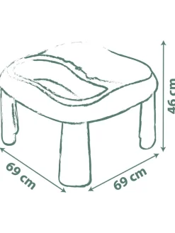 Sand- und Wasserspieltisch in Beige/ Grün - ab 18 Monaten