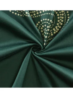 Satin Wendebettwäsche in grün