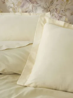 Satin-Bettwäsche-Set "Elegant" in Creme