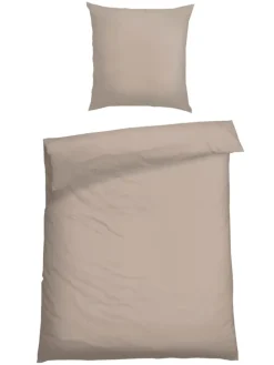 Satin-Bettwäsche-Set "Ella" in Beige