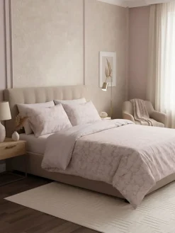 Satin-Bettwäsche-Set in Rosa