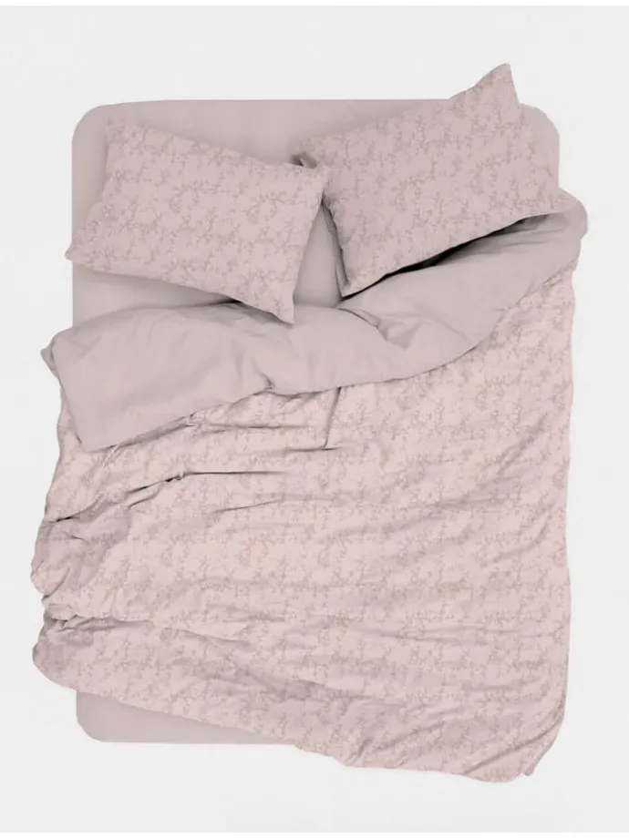 Satin-Bettwäsche-Set in Rosa