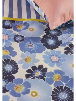 Satin-Bettwäsche-Set ''Nica'' in Blau