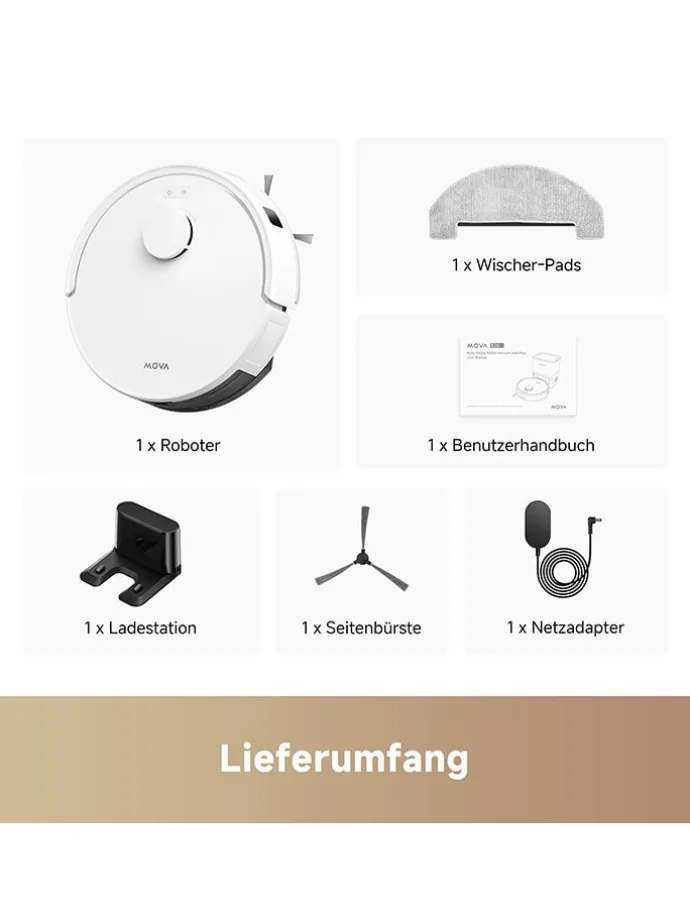 Saug- & Wischroboter ''E20'' in Weiß