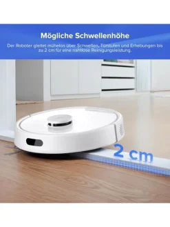 Saugroboter Q7 BF+ in Weiß, 8000 Pa, Dual Anti-Tangle-System