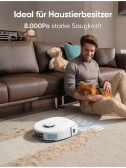 Saugroboter X10 Pro Omni in weiß