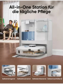 Saugroboter X10 Pro Omni in weiß