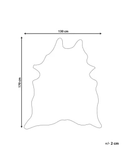 Schaffell BOGONG in Beige/Gold - (W) 130 x (H) 1 x (L) 170 cm