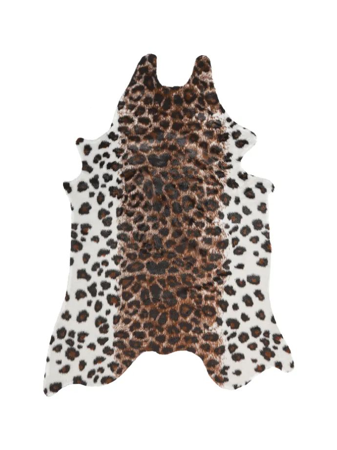 Schaffell BOGONG in Braun/Schwarz/Weiß - (W) 150 x (H) 1 x (L) 200 cm