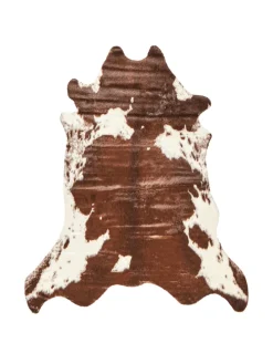 Schaffell BOGONG in Braun/Weiß - (W) 130 x (H) 1 x (L) 170 cm