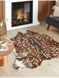 Schaffell KNOLL in Braun/Beige - (W) 130 x (L) 170 cm