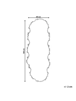Schaffell MAMUNGARI in Weiß - (W) 60 x (H) 6 x (L) 180 cm
