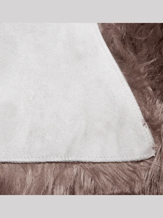 Schaffell MUNGO in Braun - (W) 63 x (H) 3 x (L) 95 cm