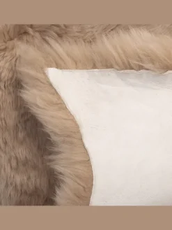 Schaffell ULURU in Braun - (W) 65 x (H) 8 x (L) 100 cm