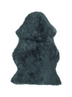 Schaffell ULURU in Grün - (W) 65 x (H) 8 x (L) 100 cm