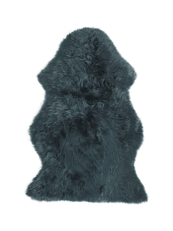 Schaffell ULURU in Grün - (W) 65 x (H) 8 x (L) 100 cm