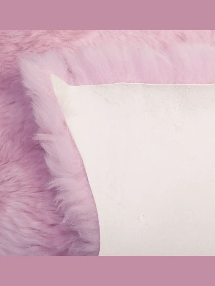 Schaffell ULURU in Rosa - (W) 65 x (H) 8 x (L) 100 cm