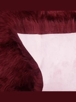 Schaffell ULURU in Rot - (W) 65 x (H) 8 x (L) 100 cm