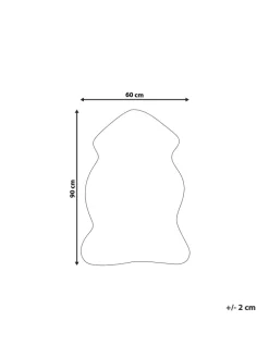 Schaffell UNDARA in Rosa - (W) 60 x (H) 1 x (L) 90 cm