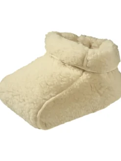 Schafschurwolle Fußwärmer in natur