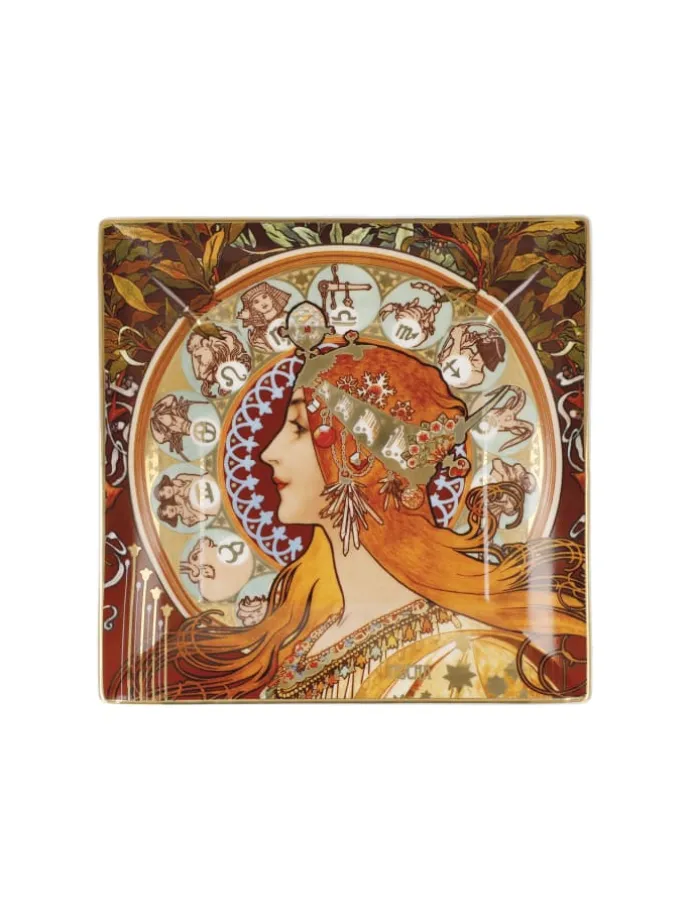 Schale " Alphonse Mucha Sternzeichen " in Bunt