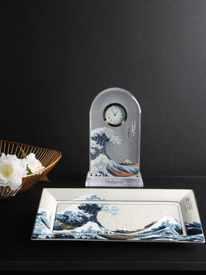 Schale " Katsushika Hokusai - Die große Welle " in Die Welle