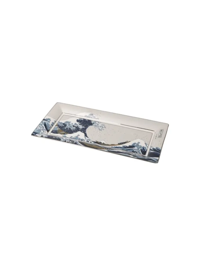 Schale " Katsushika Hokusai - Die große Welle " in Die Welle