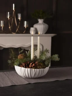 Schale " Spirulina " in weiß