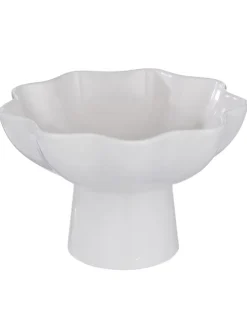 Schale LOUISE mit Fuß in Creme