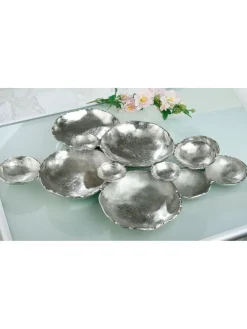 Schale "Multiple" in Silber - H. 8 cm - B. 75 cm