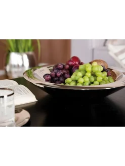 Schale "Visto" in Silber - H. 8 cm - D. 43 cm