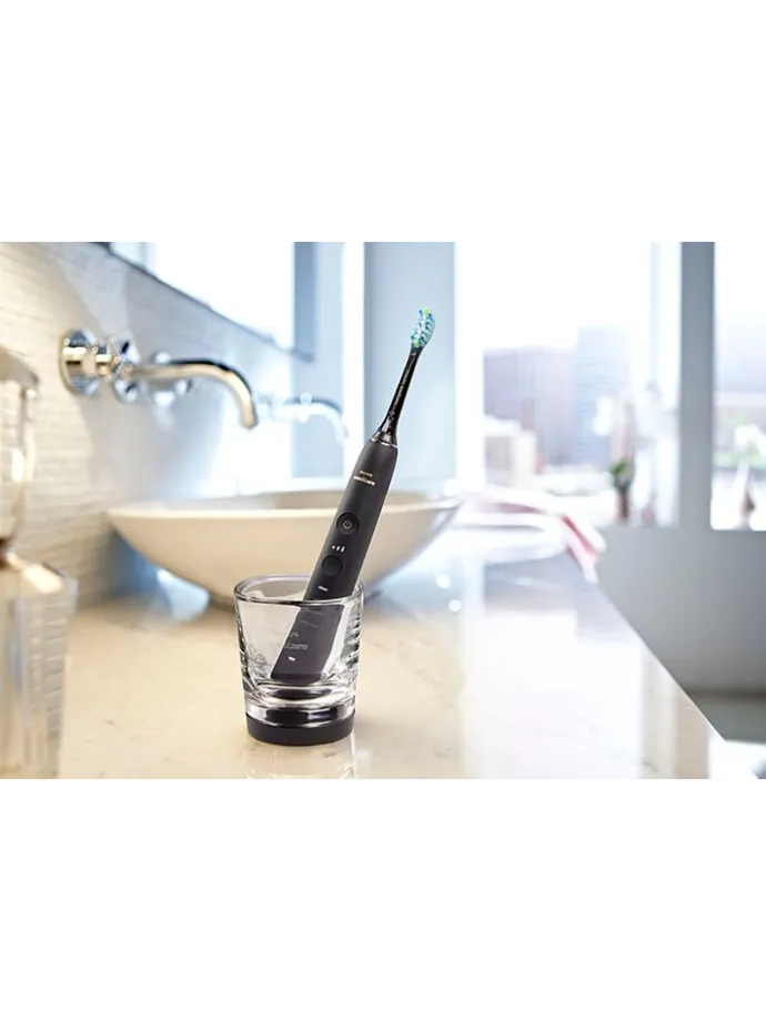 Schallzahnbürste "DiamondClean 9000" in Schwarz